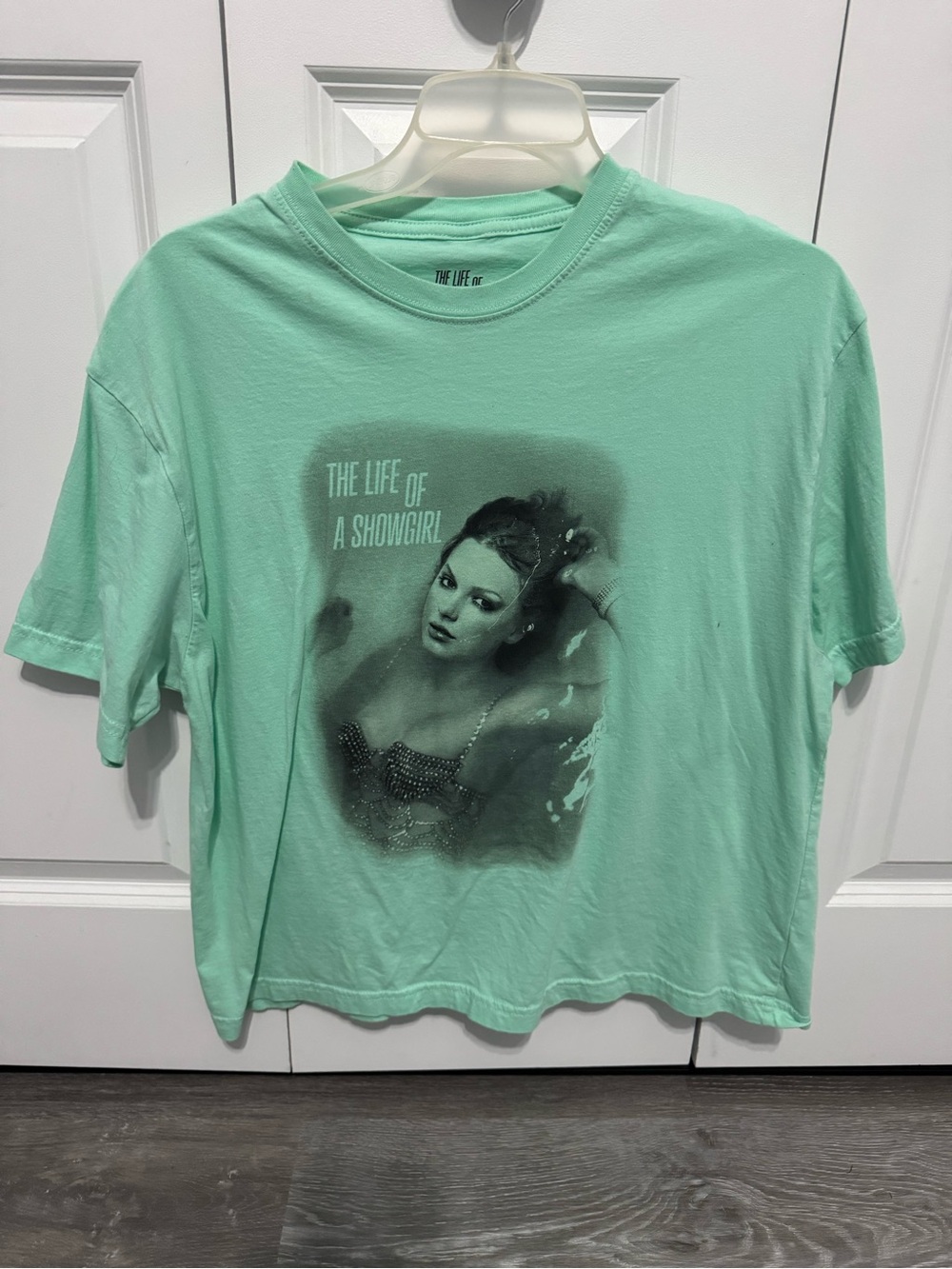 Mint Green Graphic Tee - The Life of a Showgirl Taylor Swift